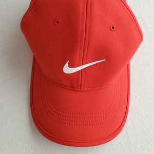 Nike Golf Hat Red Lightweight Breathable Adjustable